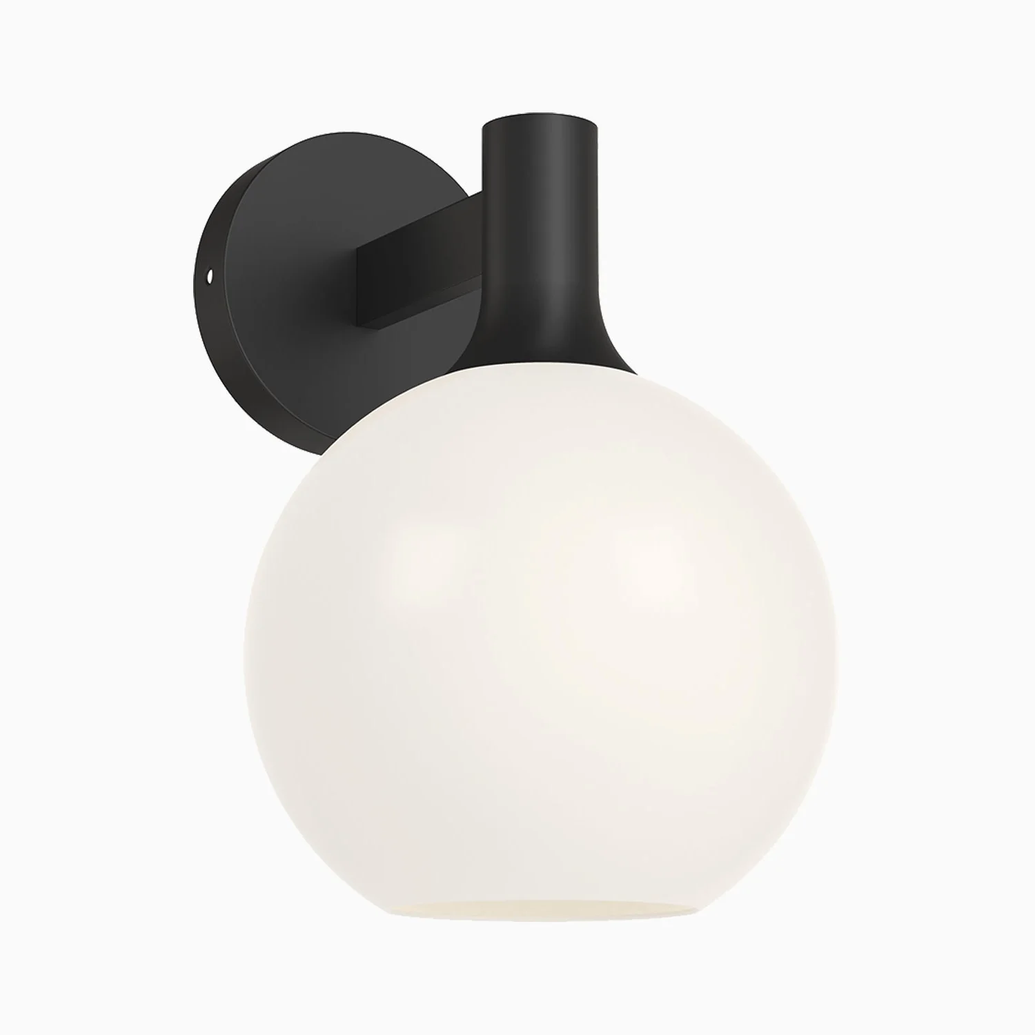 Wanda 8" 1 Light Wall/Vanity Light in Matte Black/Opal Matte Glass
