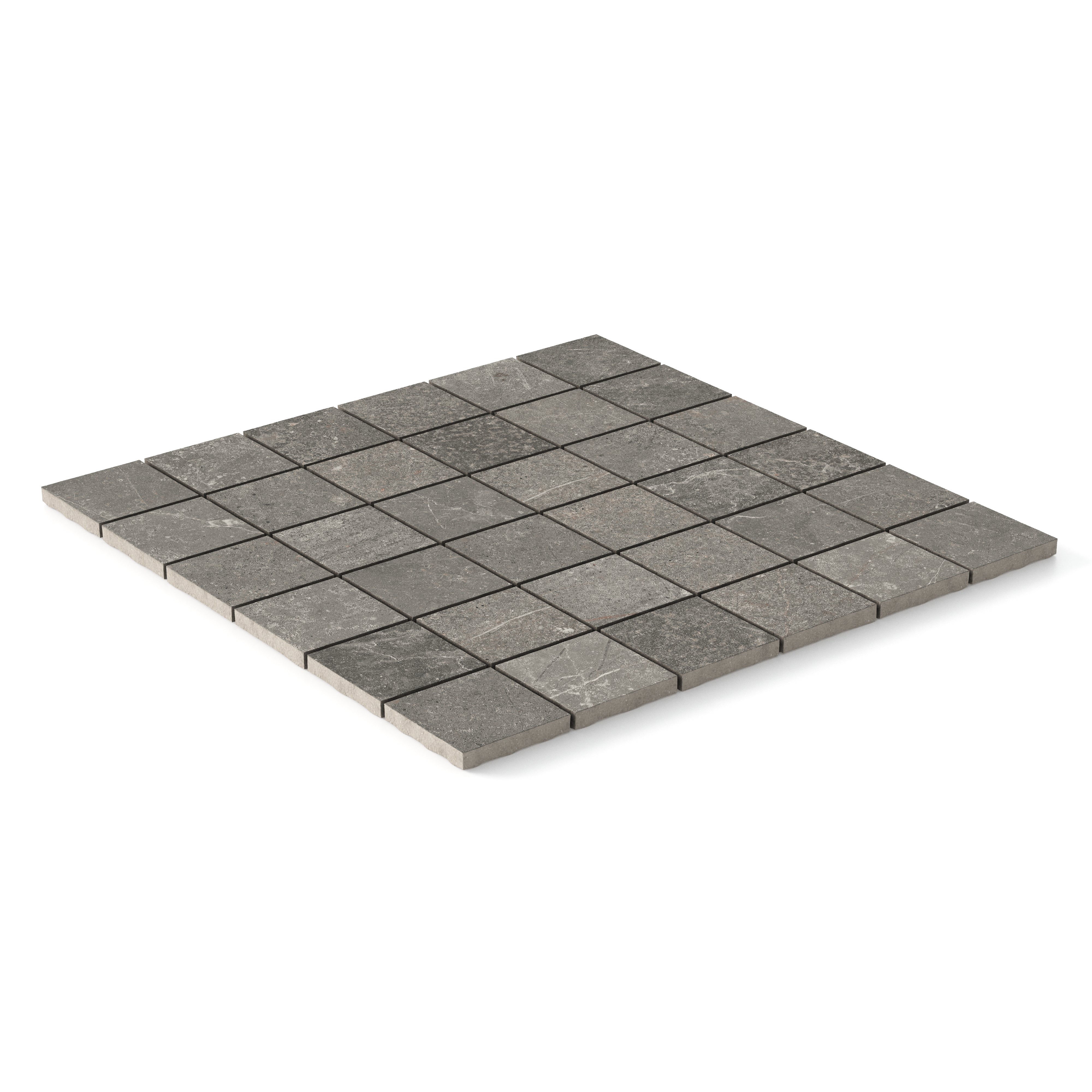 Wesley 2 x 2 Matte Porcelain Mosaic Tile in Charcoal - Image 2