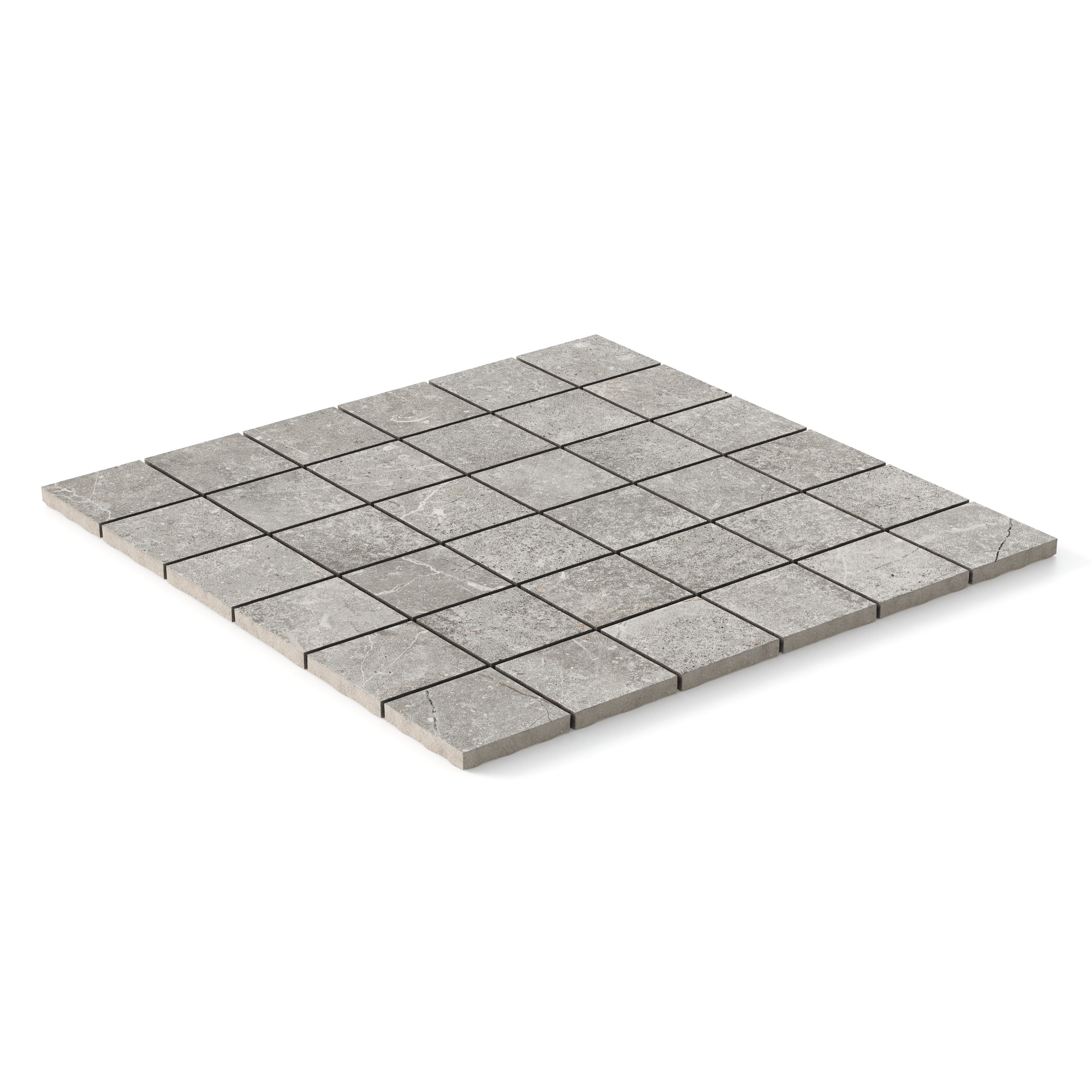 Wesley 2 x 2 Matte Porcelain Mosaic Tile in Putty - Image 2