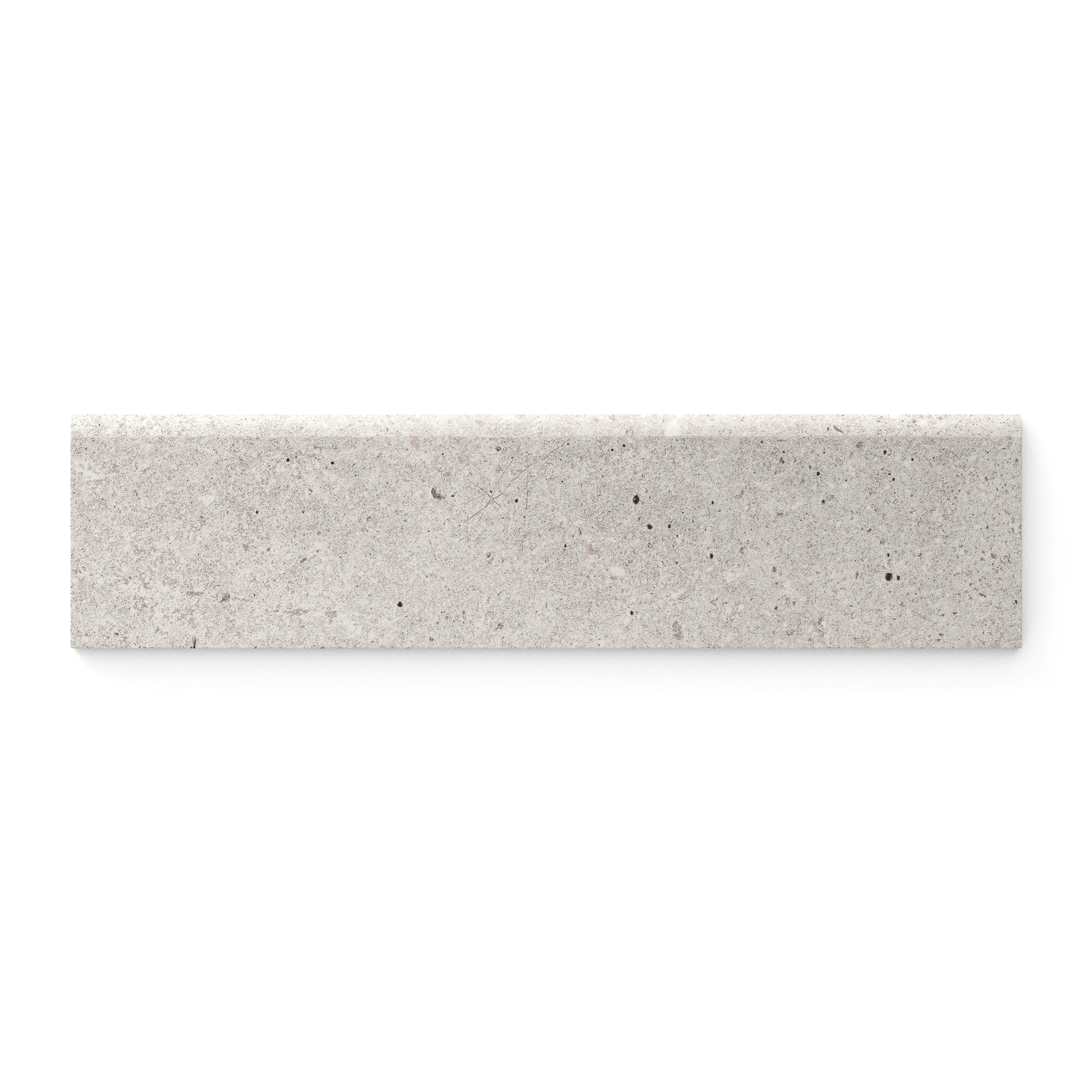 Wesley 3 x 12 Matte Porcelain Bullnose Tile in Chalk