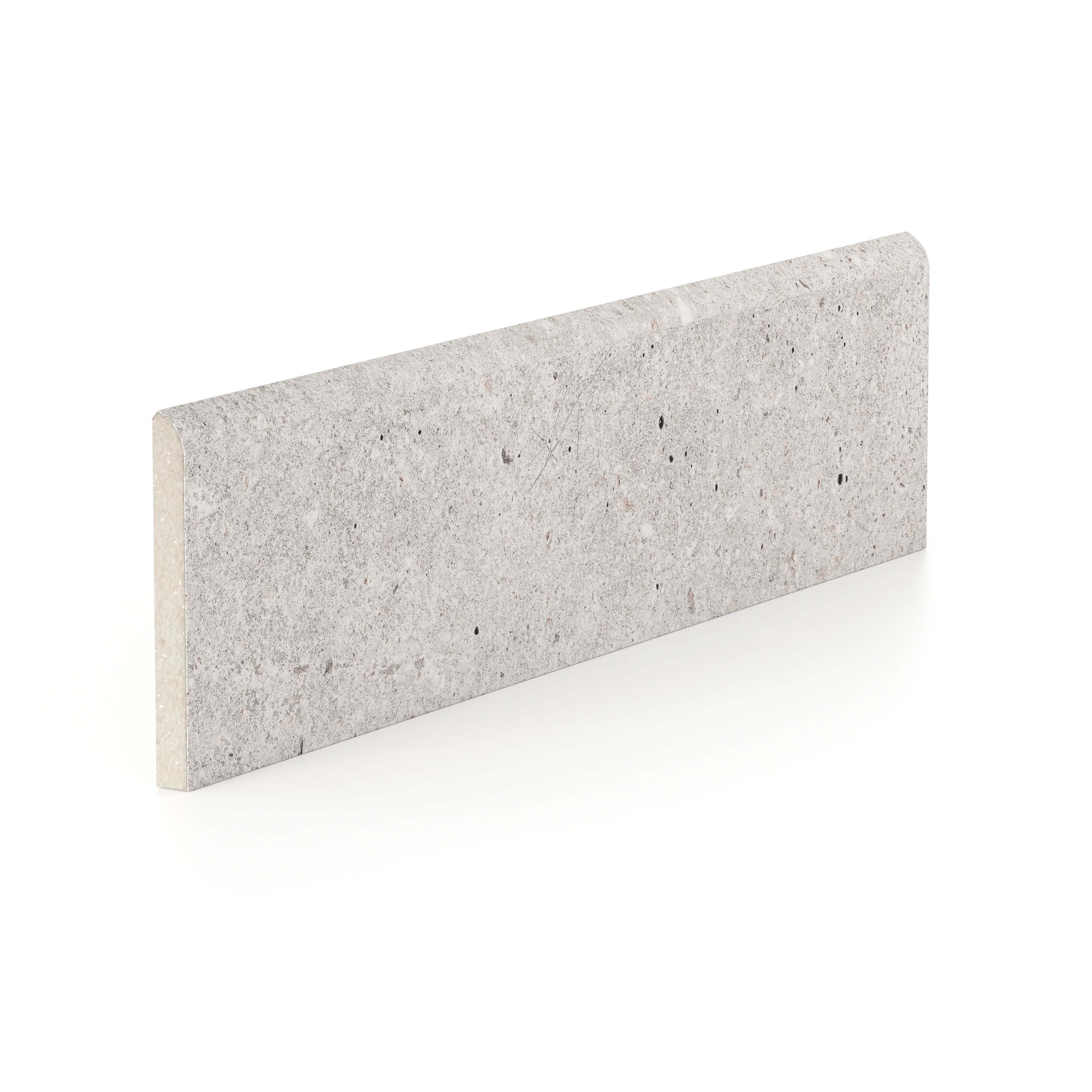 Wesley 3 x 12 Matte Porcelain Bullnose Tile in Chalk - Image 2