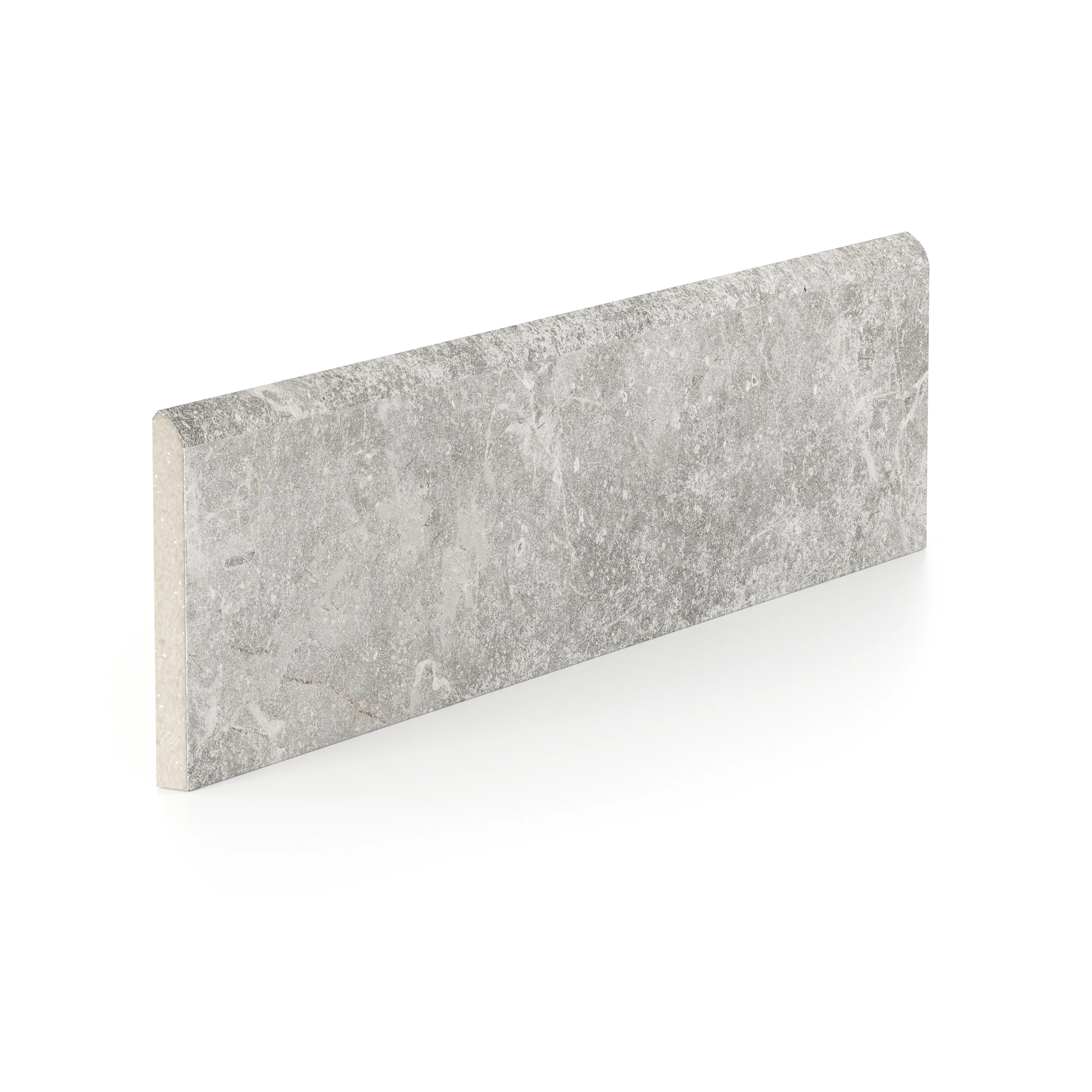 Wesley 3 x 12 Matte Porcelain Bullnose Tile in Putty - Image 2