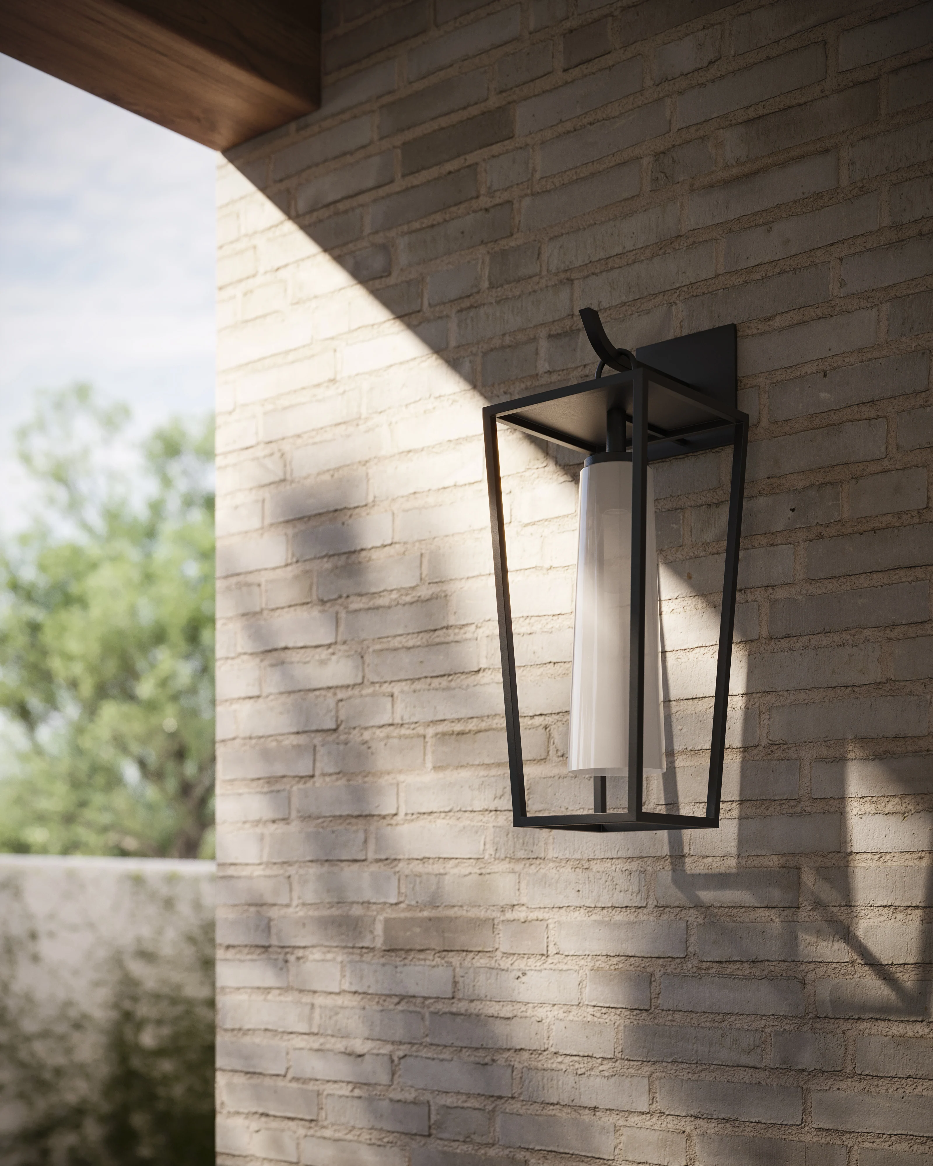 Wilder Exterior Wall Sconce In Textured Black - Image 10