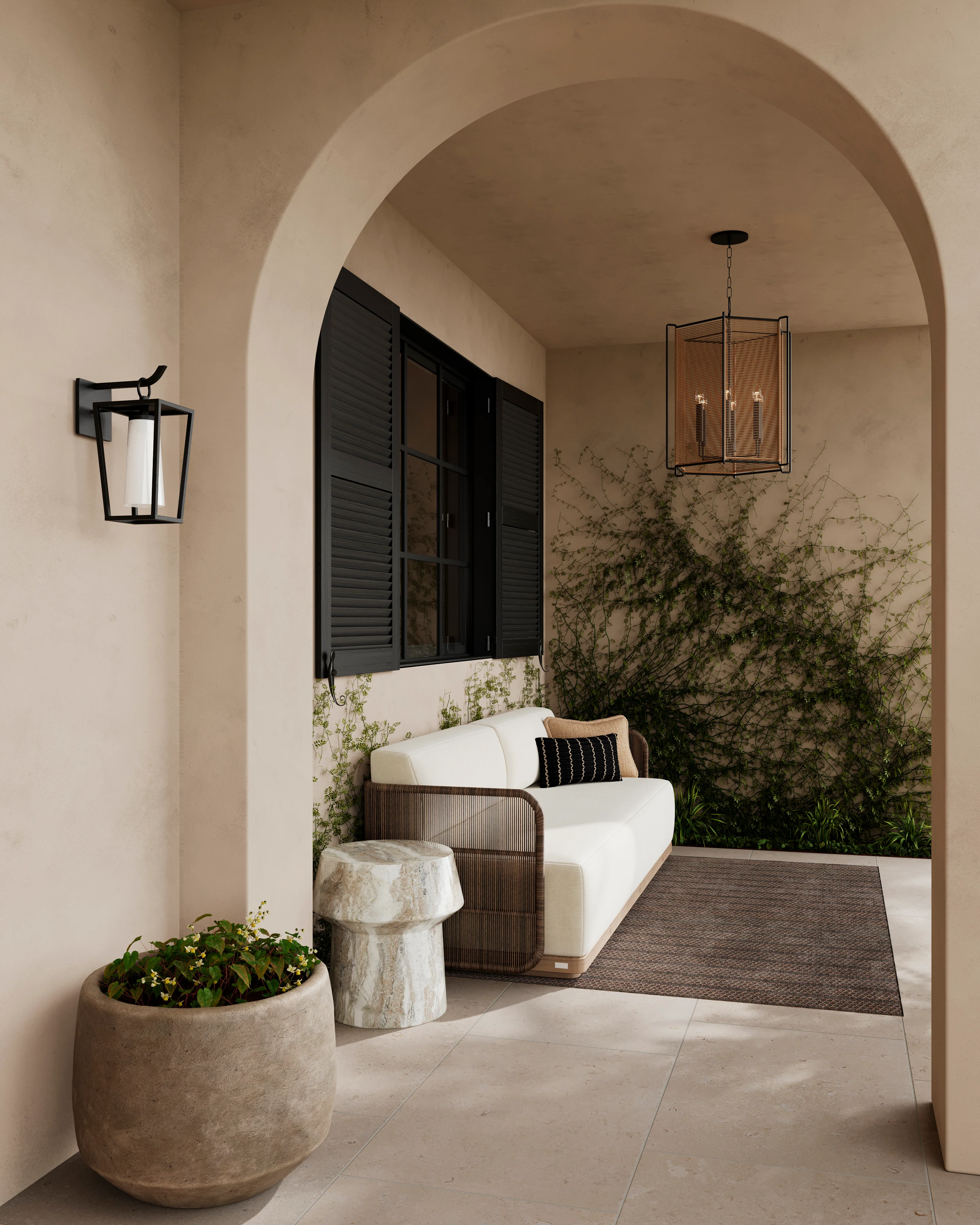 Wilder Exterior Wall Sconce In Textured Black - Image 8