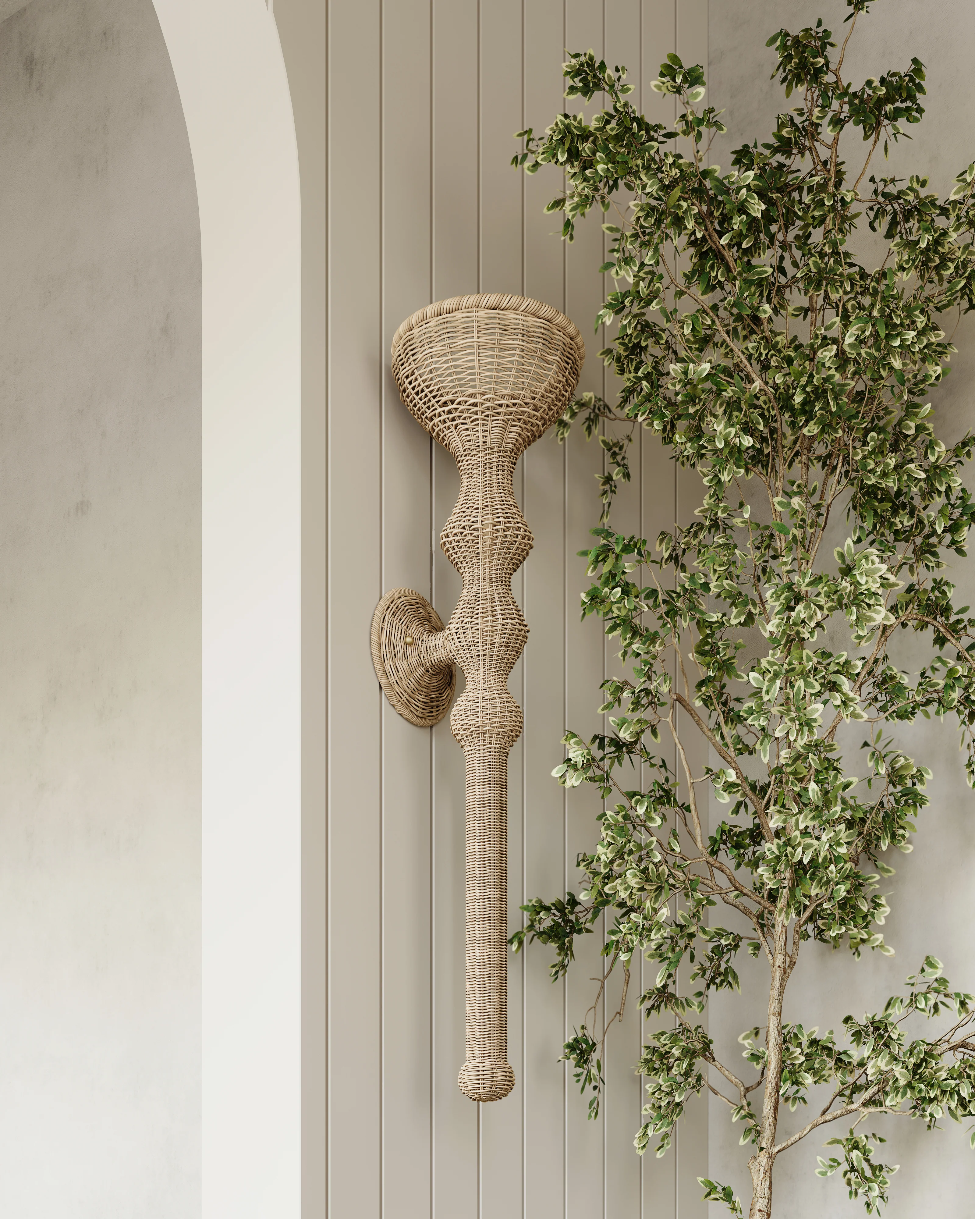 Winona Wall Sconce in Gold Leaf - Image 2