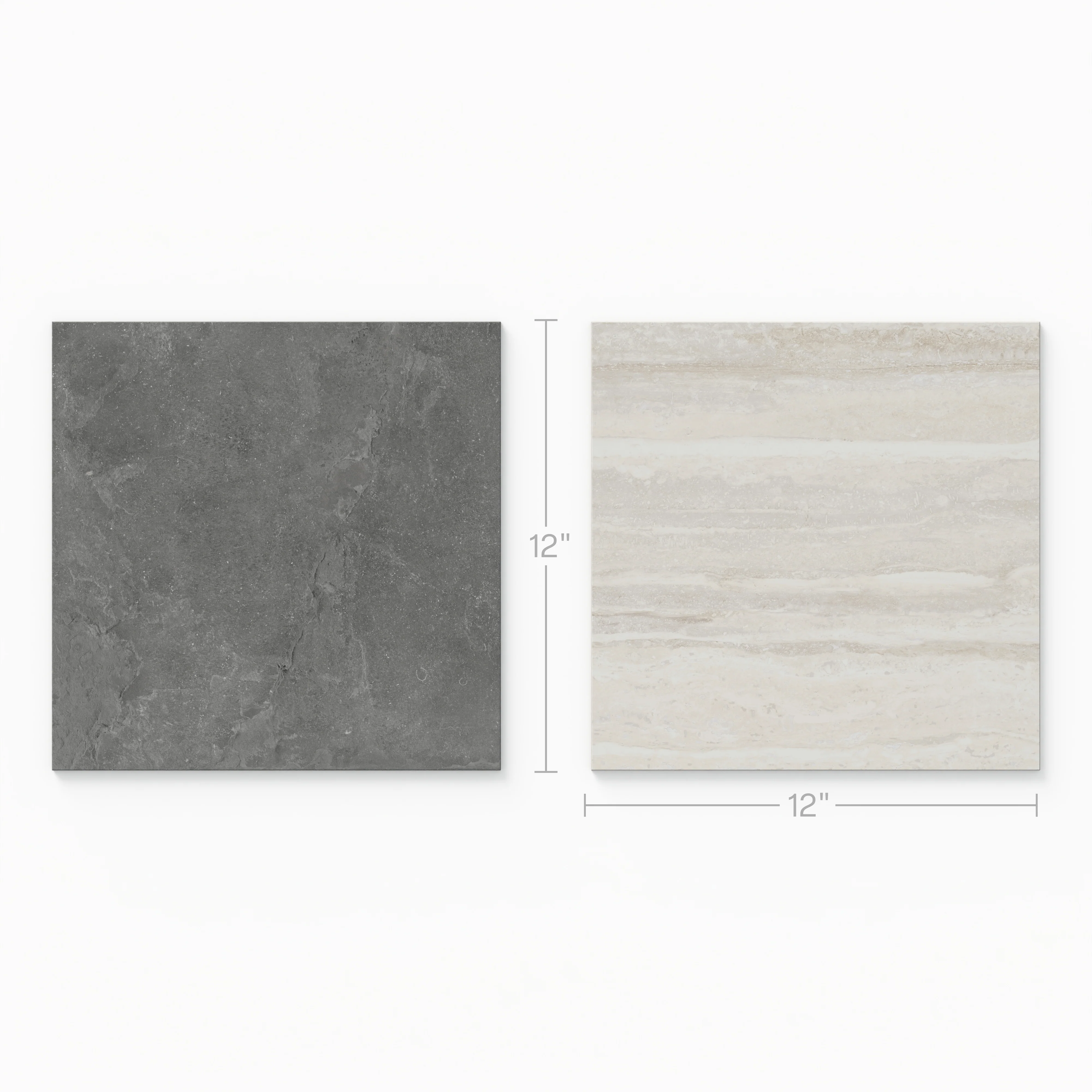 Wren 12 x 12 Checkerboard Grip 2cm Porcelain Paver Tile in Charcoal & Oat - Image 4