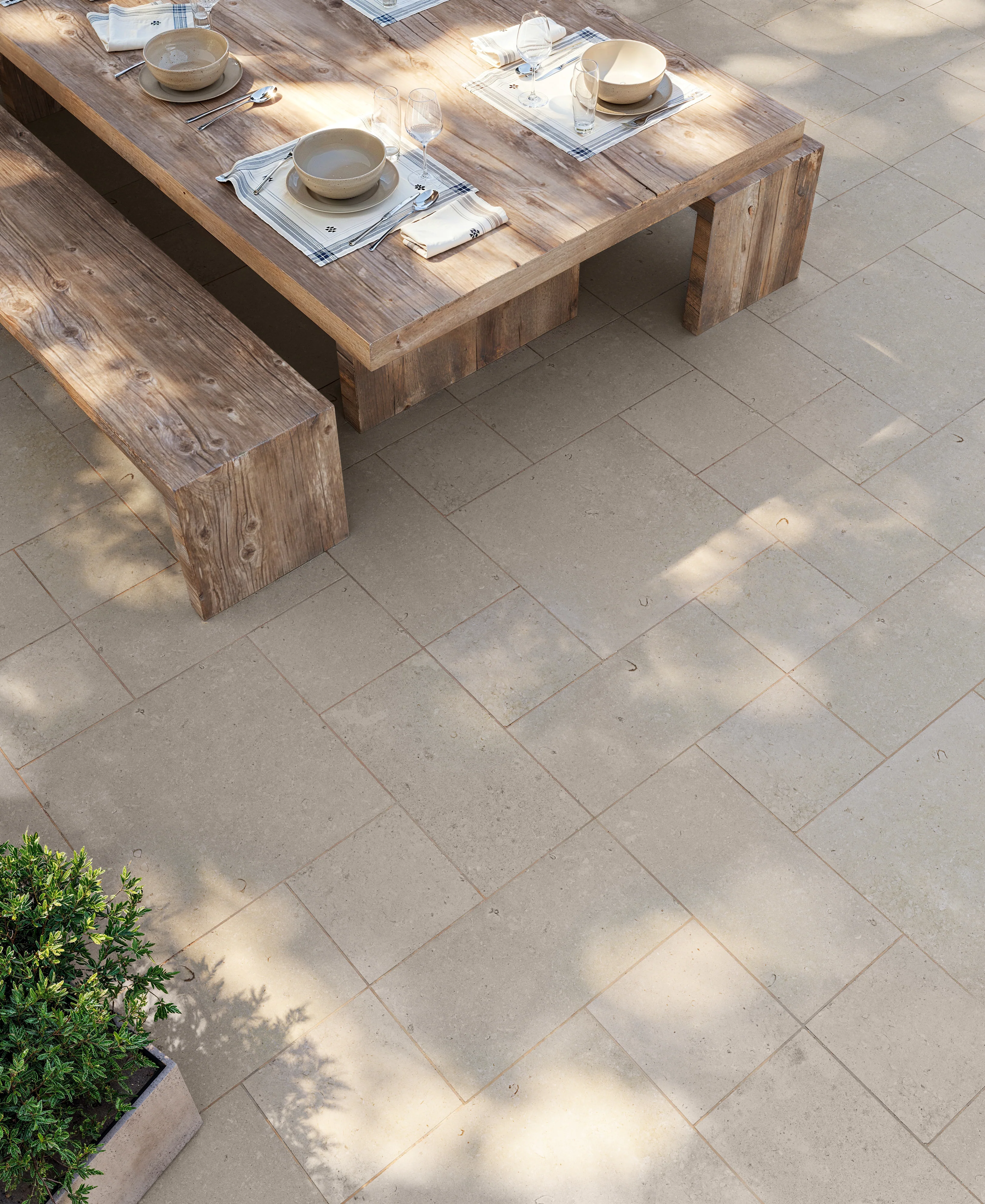 Wren 12 x 12 Grip Porcelain 2cm Paver Tile in Dune - Image 10