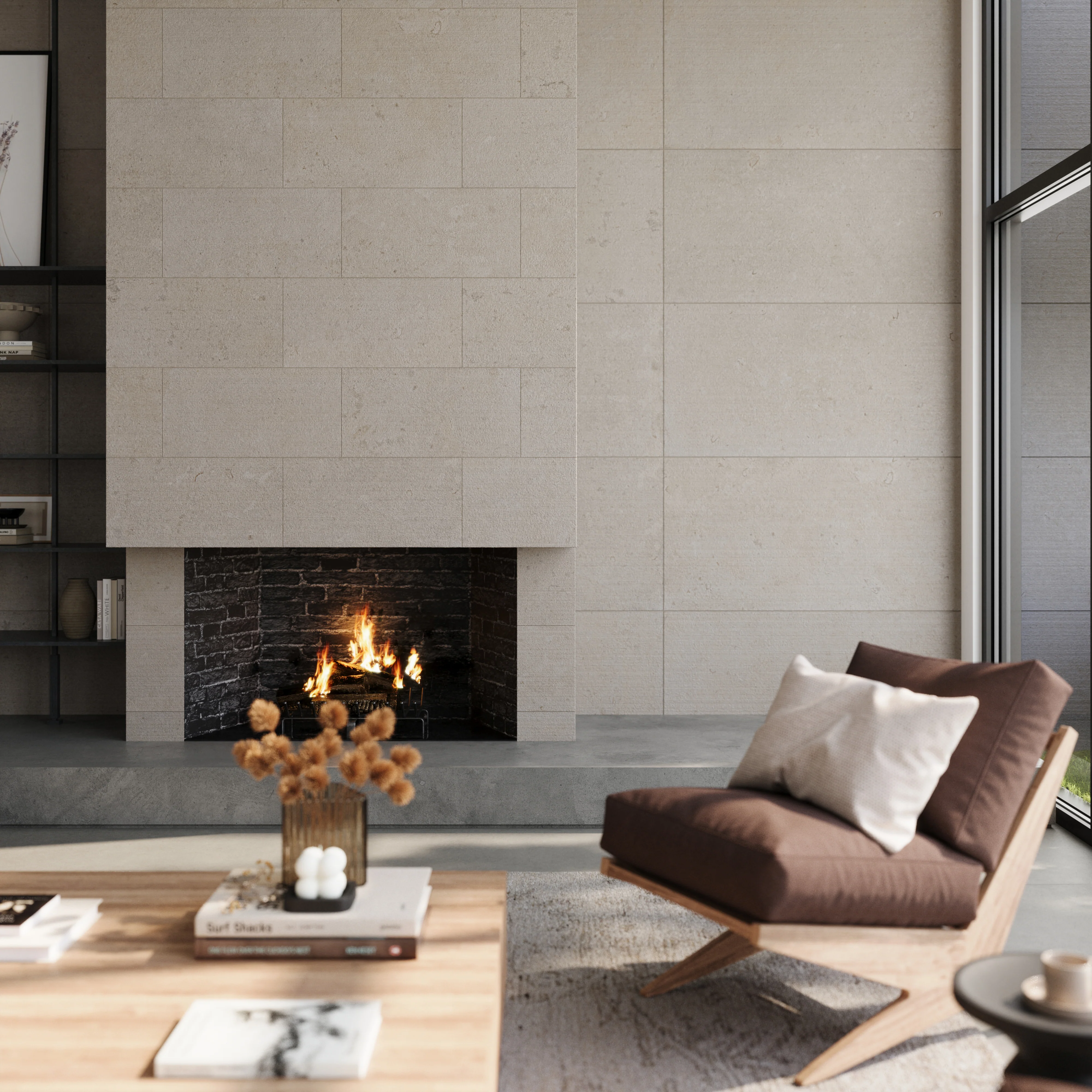 Wren 12 x 24 Chiseled Porcelain Tile in Dune - Image 12