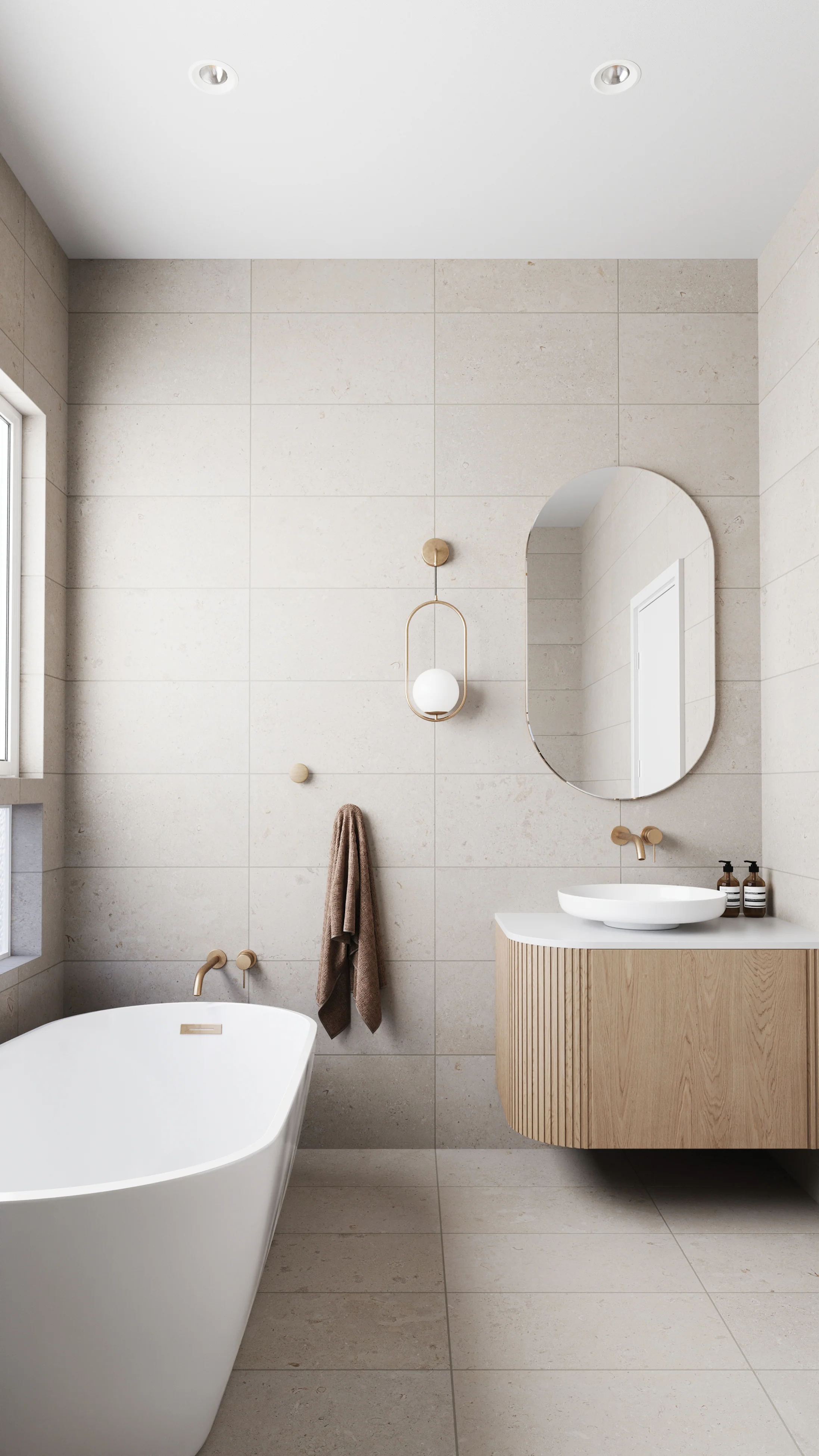 Wren 12 x 24 Matte Porcelain Tile in Dune - Image 4