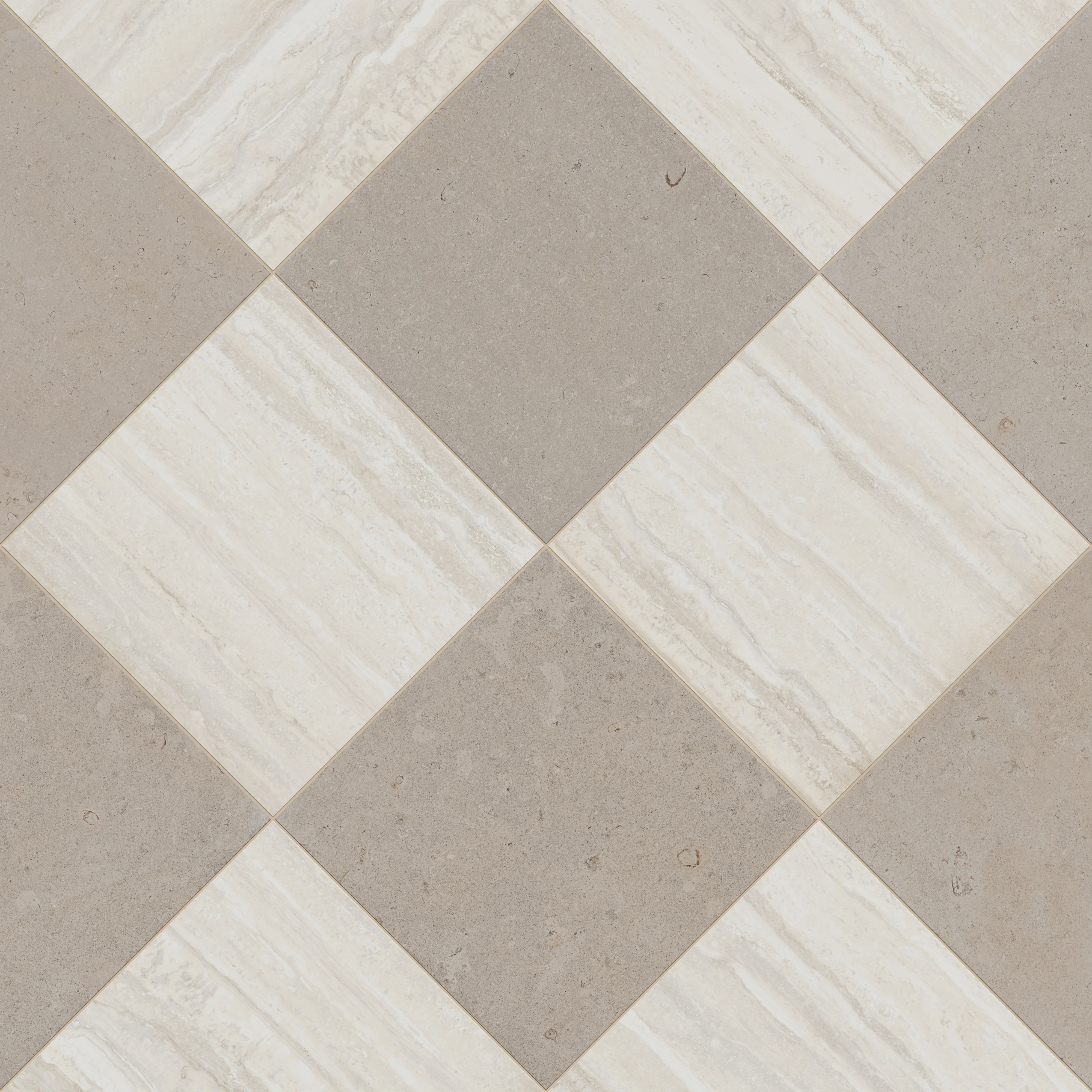 Wren 24 x 24 Checkerboard Grip 2cm Porcelain Paver Tile in Dune & Oat - Image 7