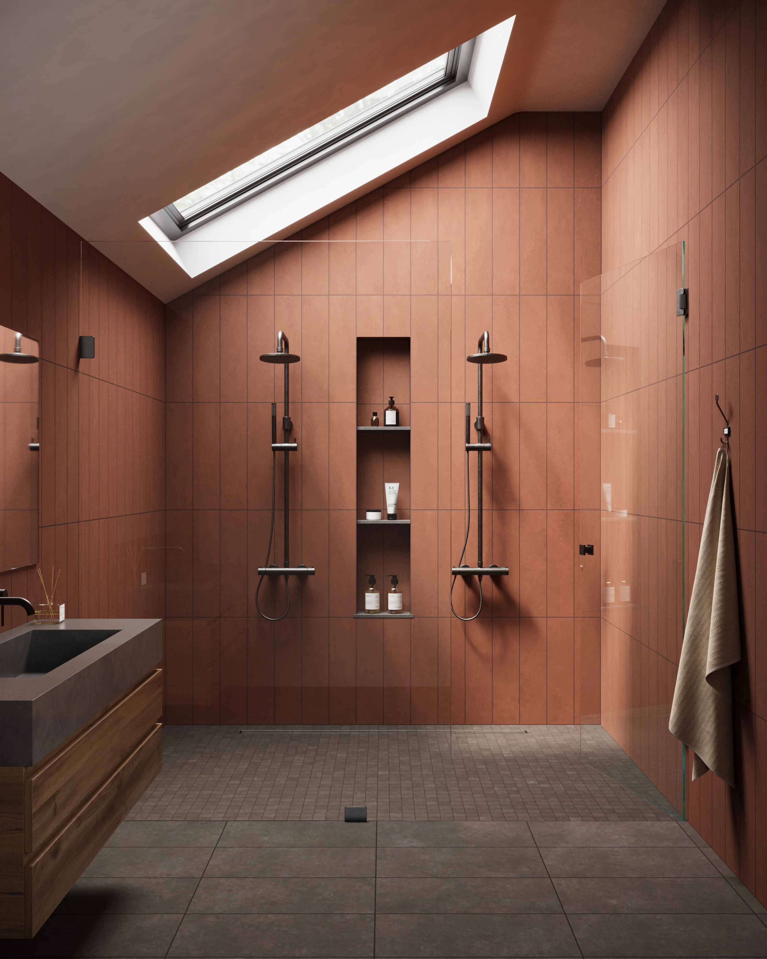 Wyatt 12 x 24 Matte Porcelain Tile in Espresso - Image 2