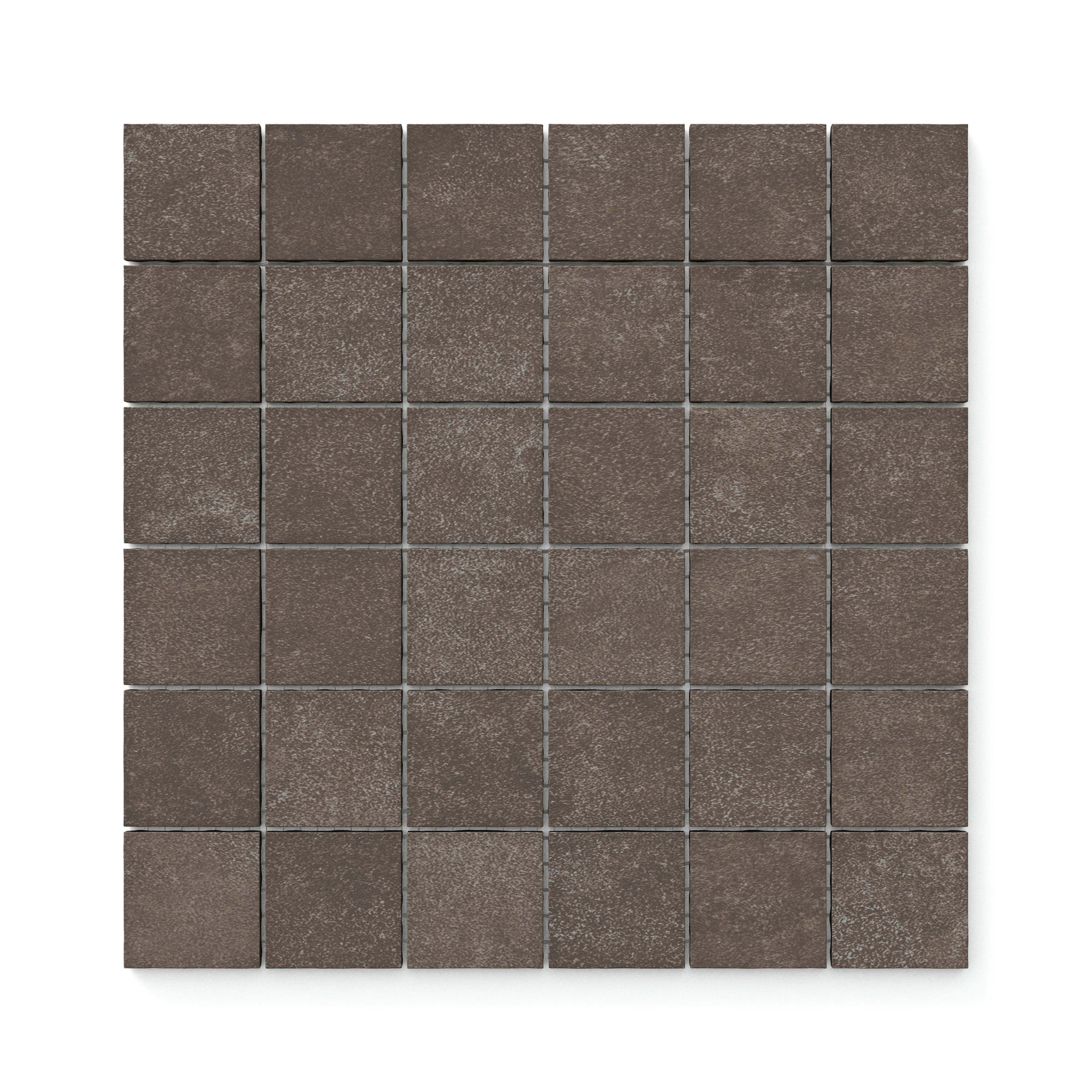 Wyatt 2 x 2 Matte Porcelain Mosaic Tile in Espresso