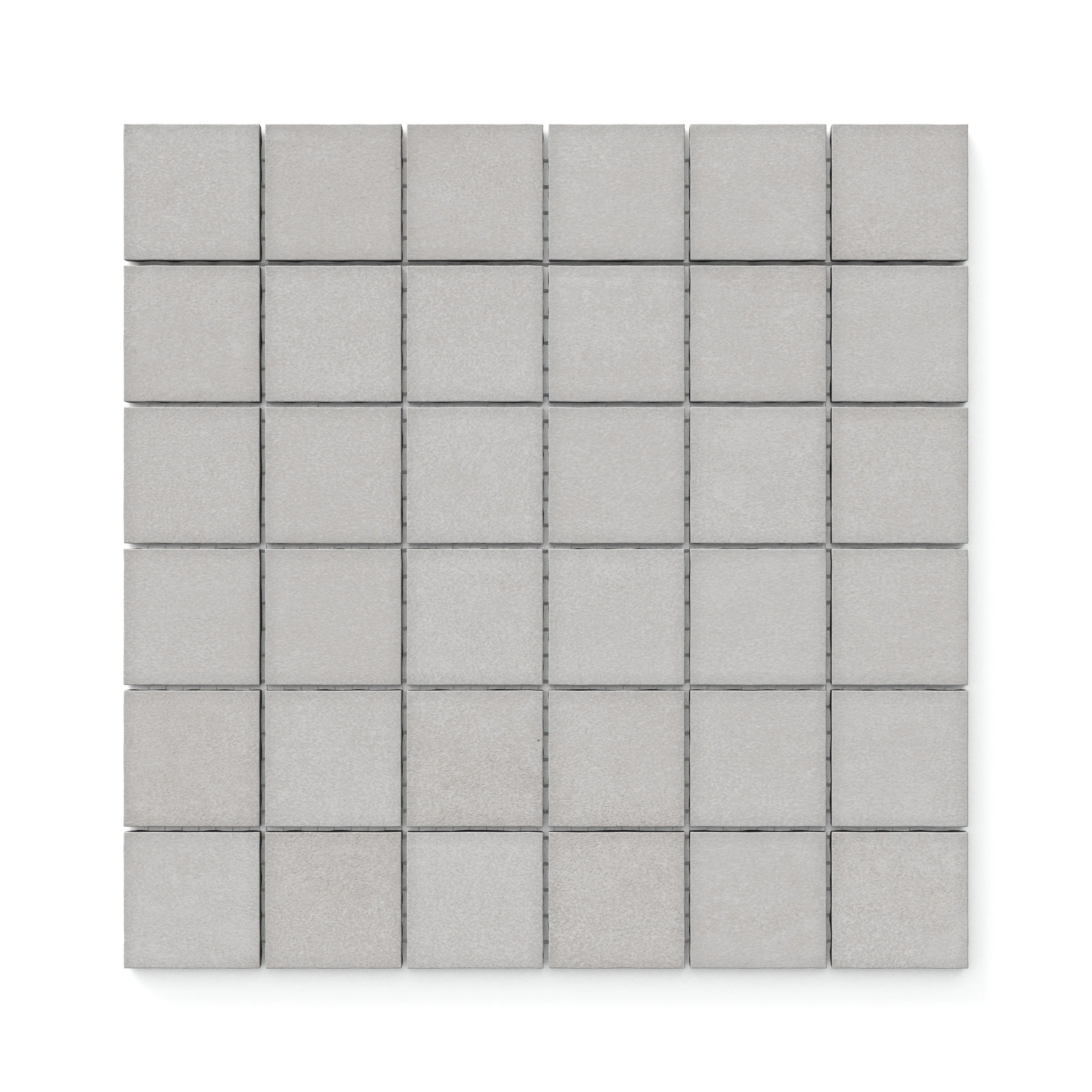 Wyatt 2 x 2 Matte Porcelain Mosaic Tile in Fog