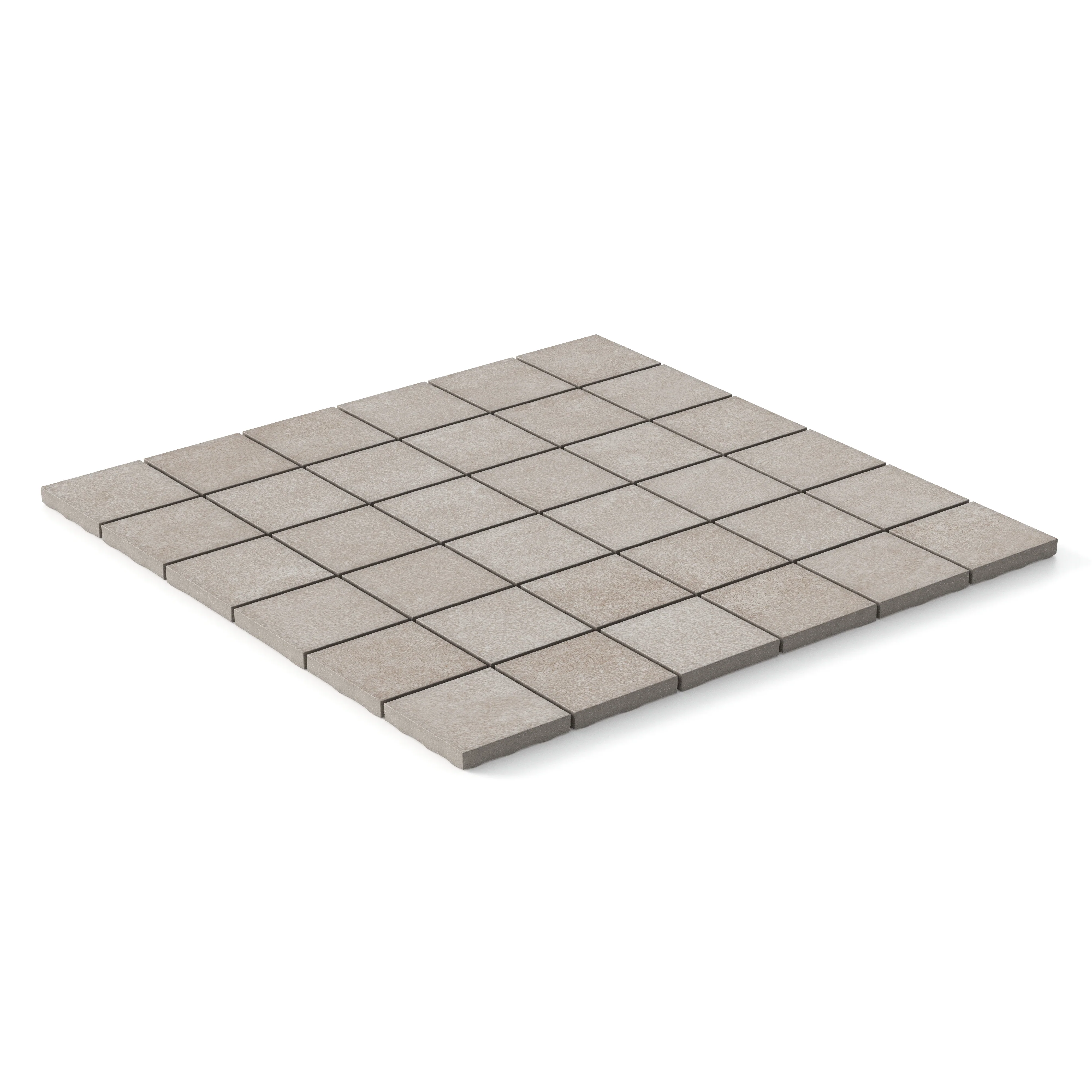 Wyatt 2 x 2 Matte Porcelain Mosaic Tile in Sand - Image 3