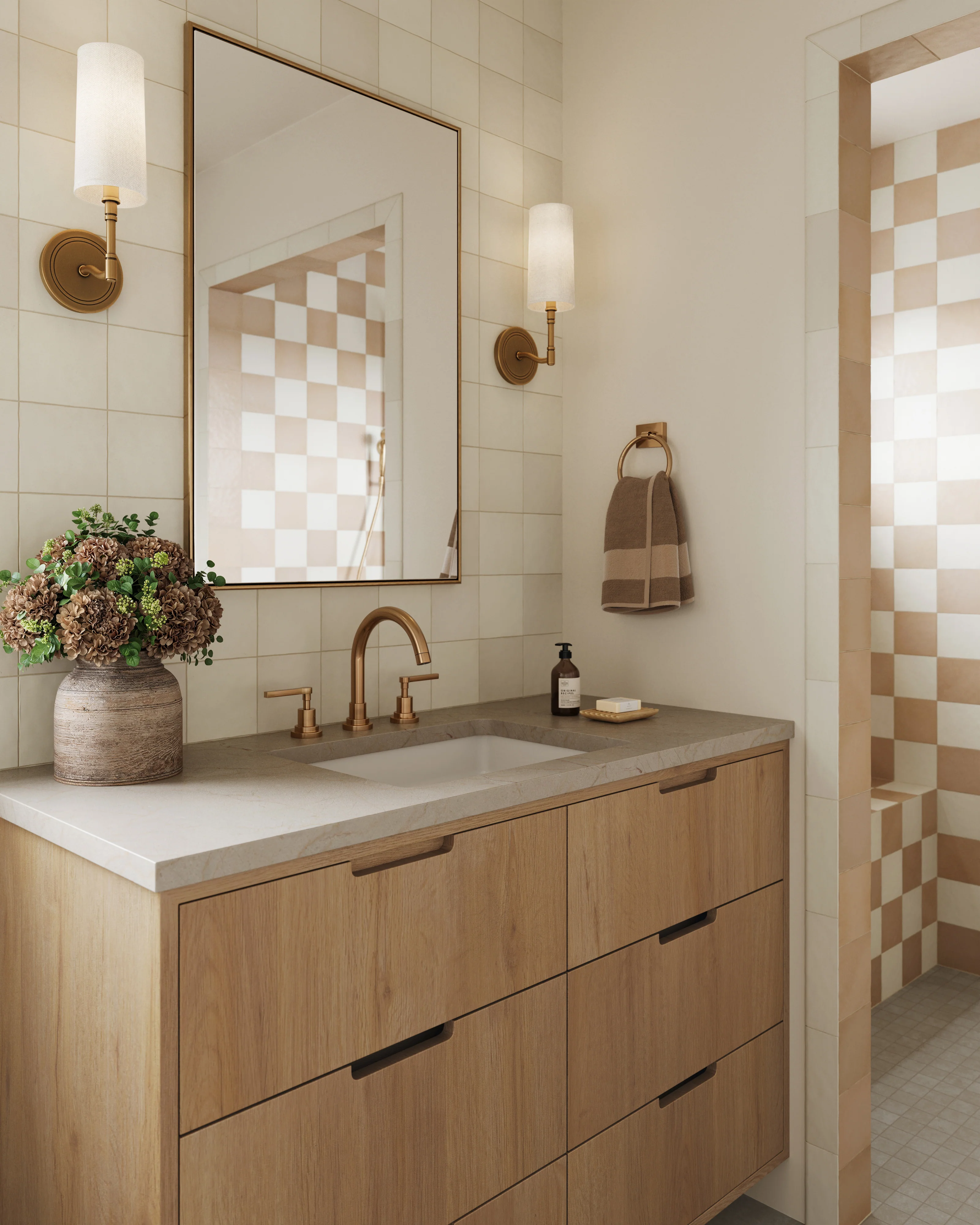 Wyatt 2 x 2 Matte Porcelain Mosaic Tile in Sand - Image 7