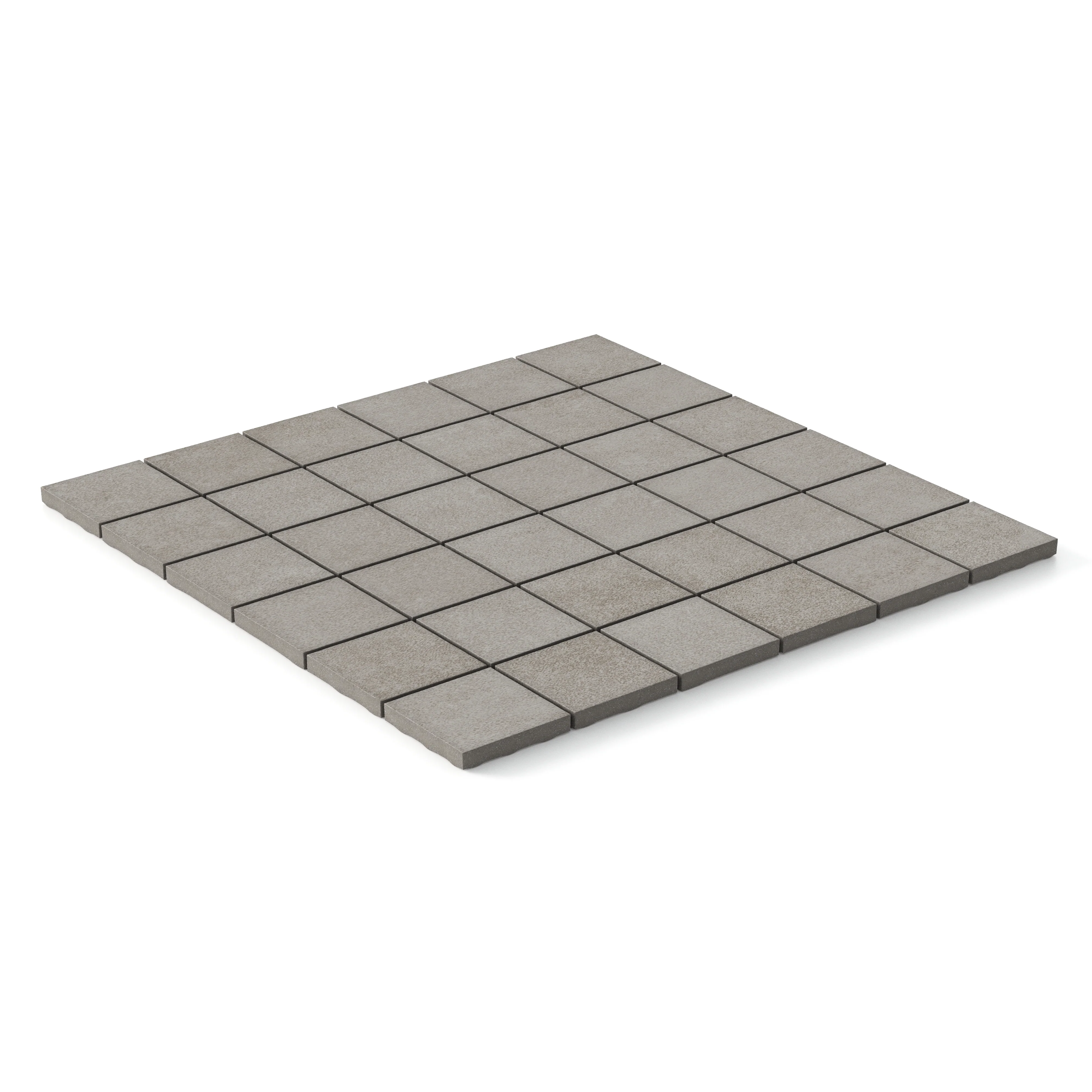 Wyatt 2 x 2 Matte Porcelain Mosaic Tile in Stone - Image 2