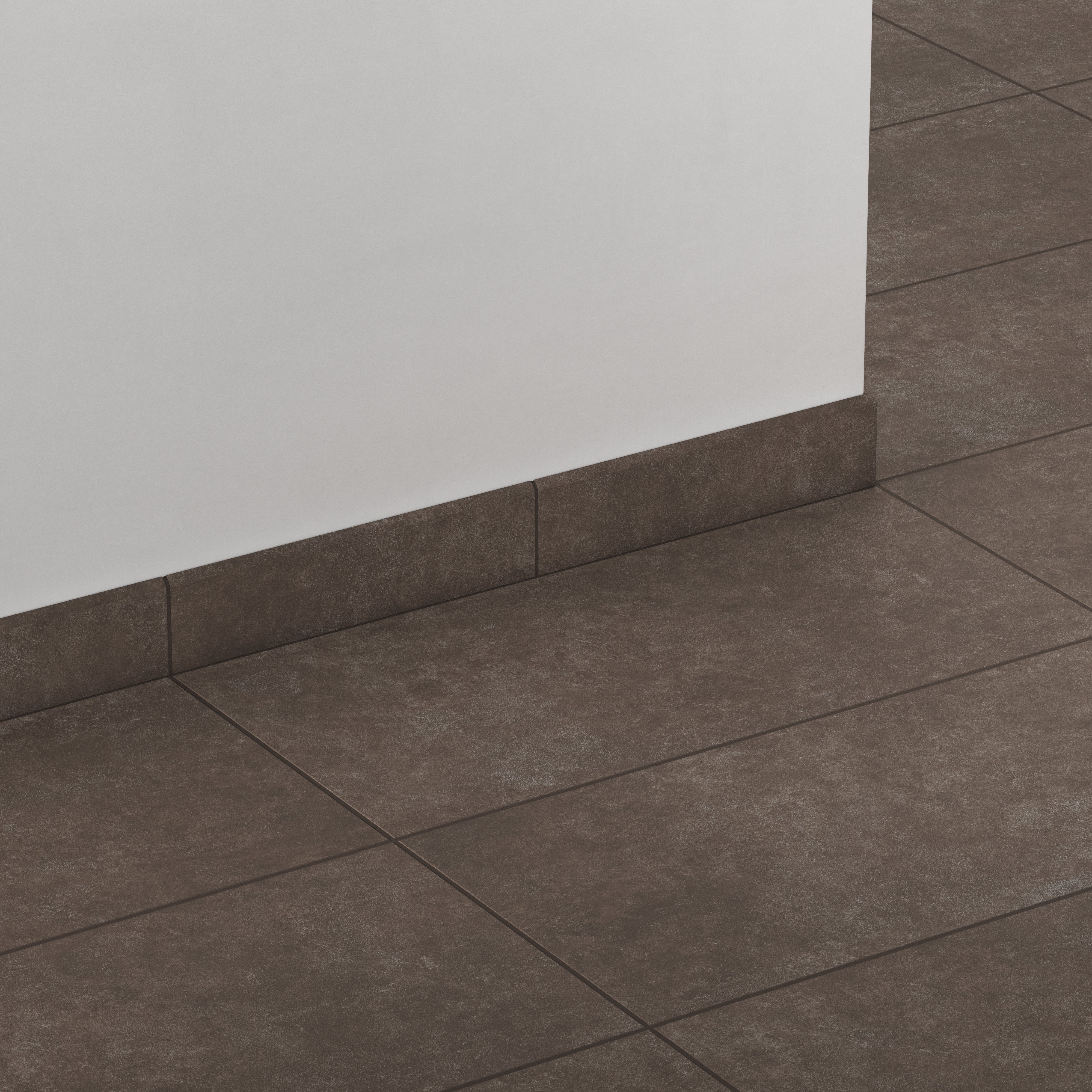 Wyatt 3 x 12 Matte Porcelain Bullnose Tile in Espresso - Image 3