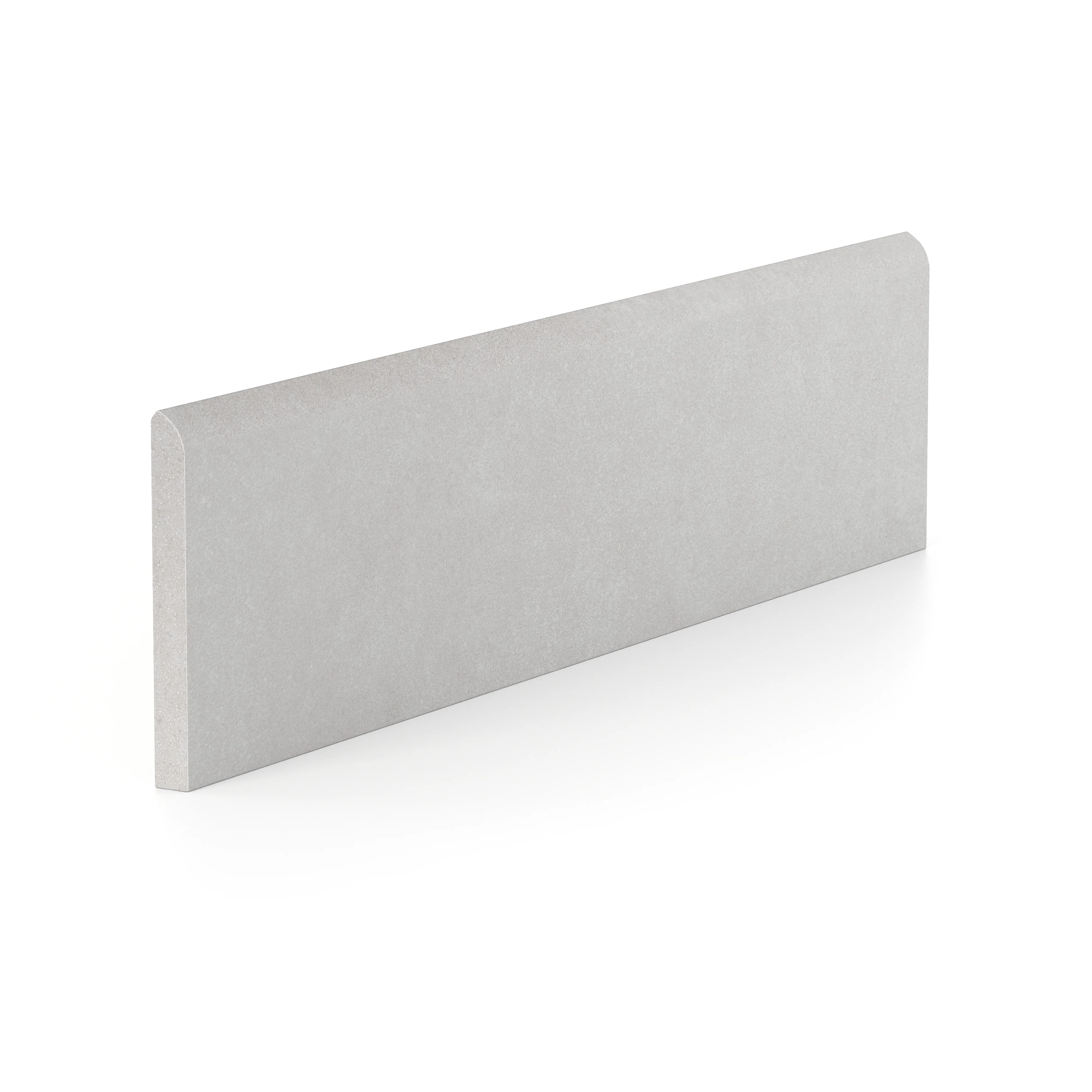 Wyatt 3 x 12 Matte Porcelain Bullnose Tile in Silver Grey - Image 2