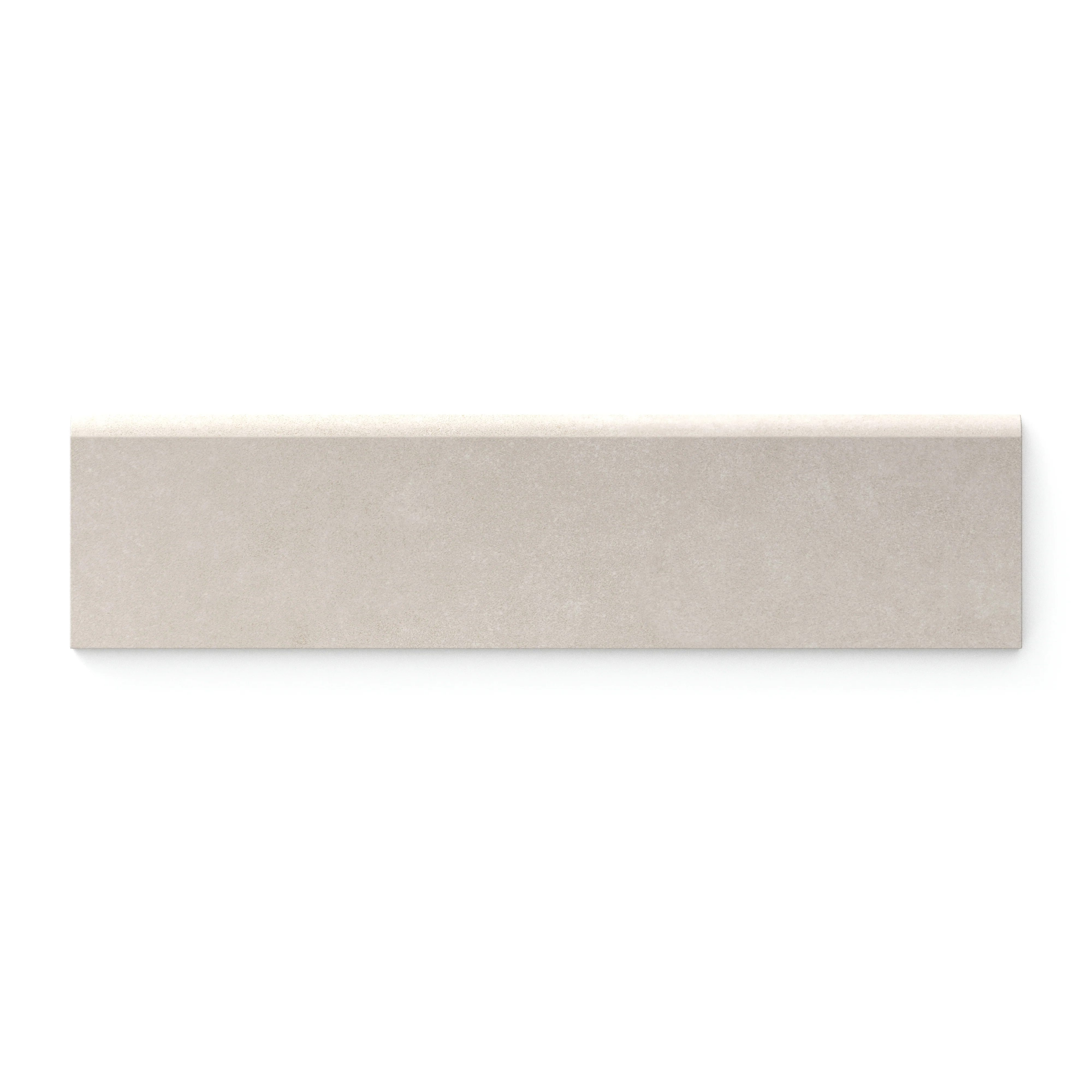 Wyatt 3 x 12 Matte Porcelain Bullnose Tile in Ivory