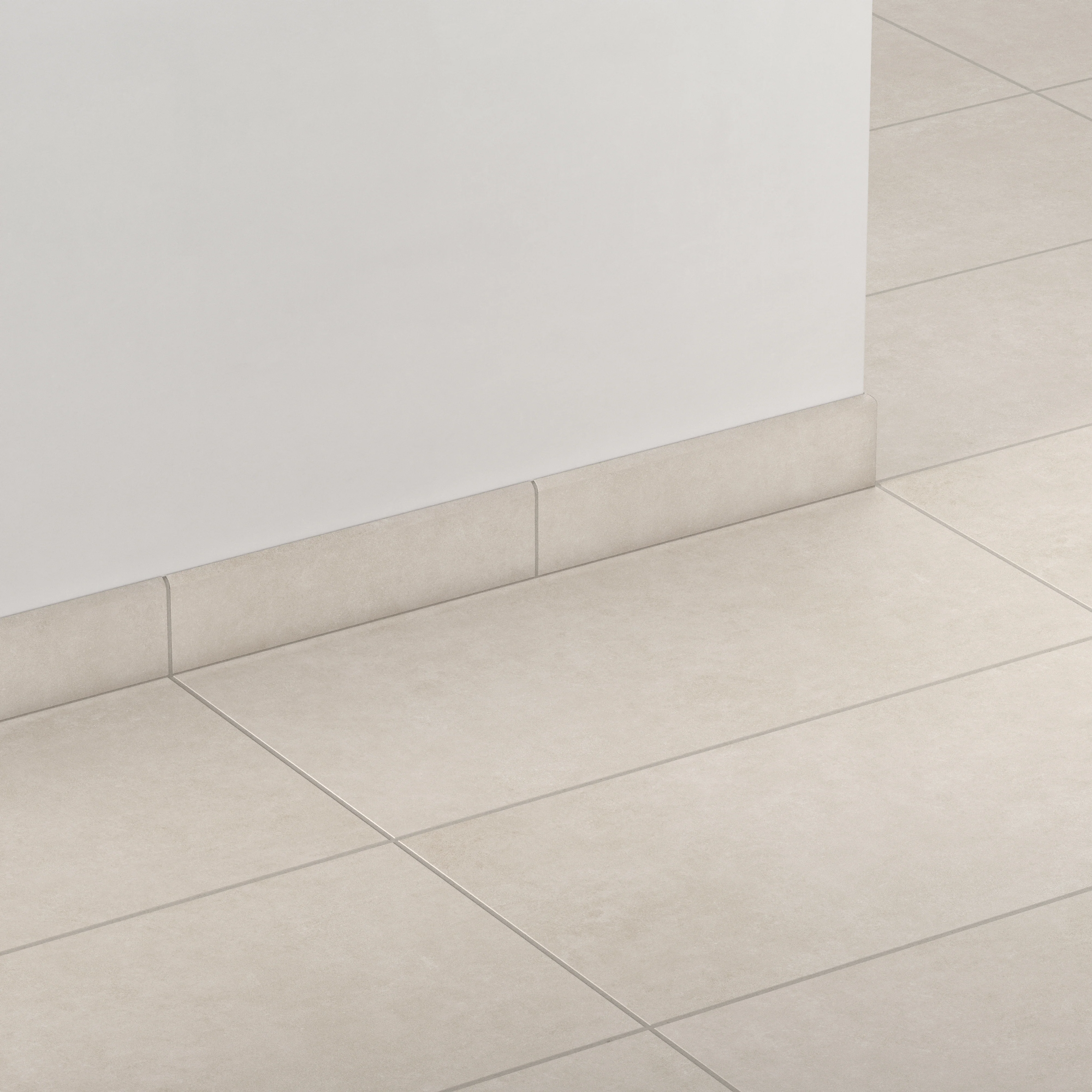 Wyatt 3 x 12 Matte Porcelain Bullnose Tile in Ivory - Image 3