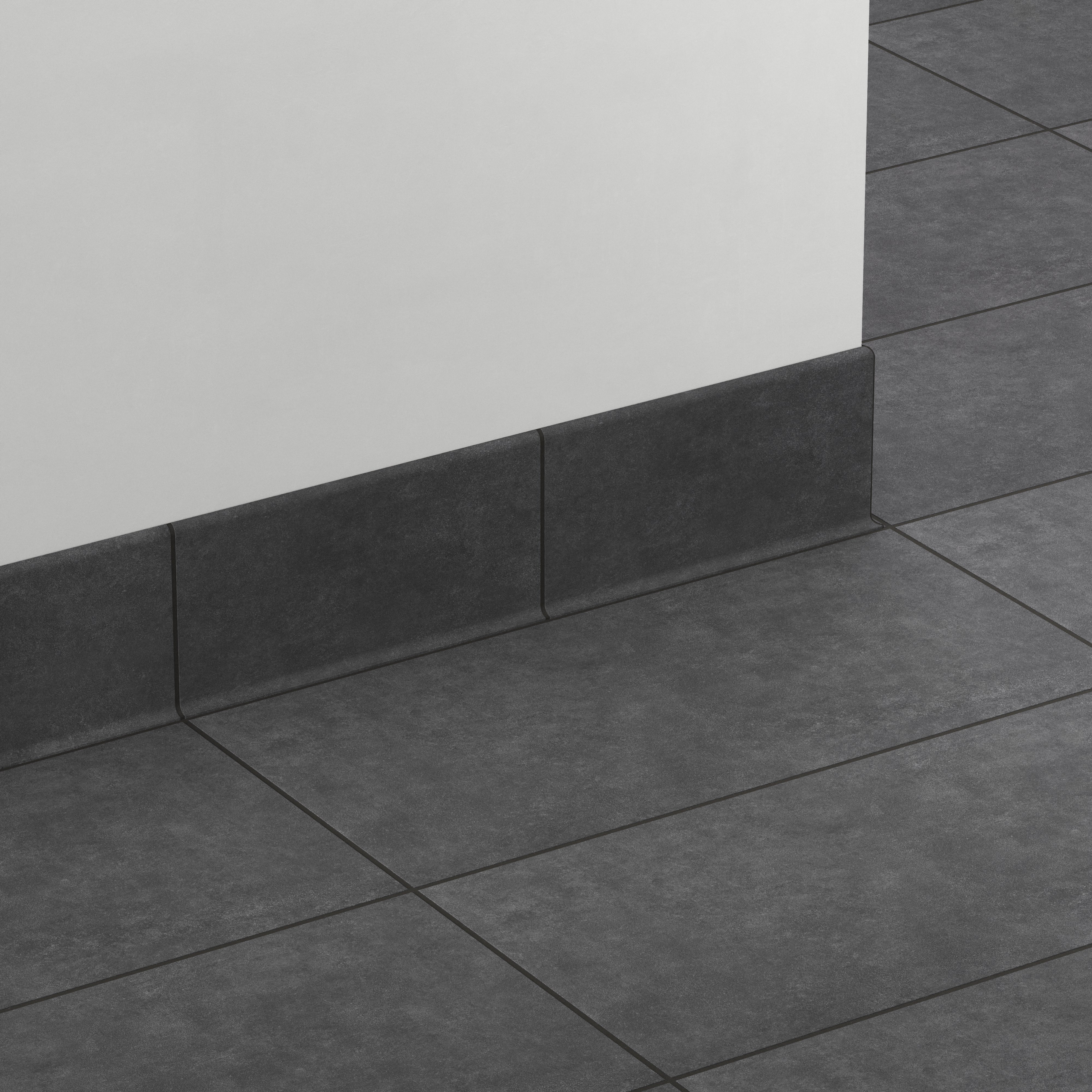 Wyatt 6 x 12 Matte Porcelain Cove Base Tile in Iron - Image 3