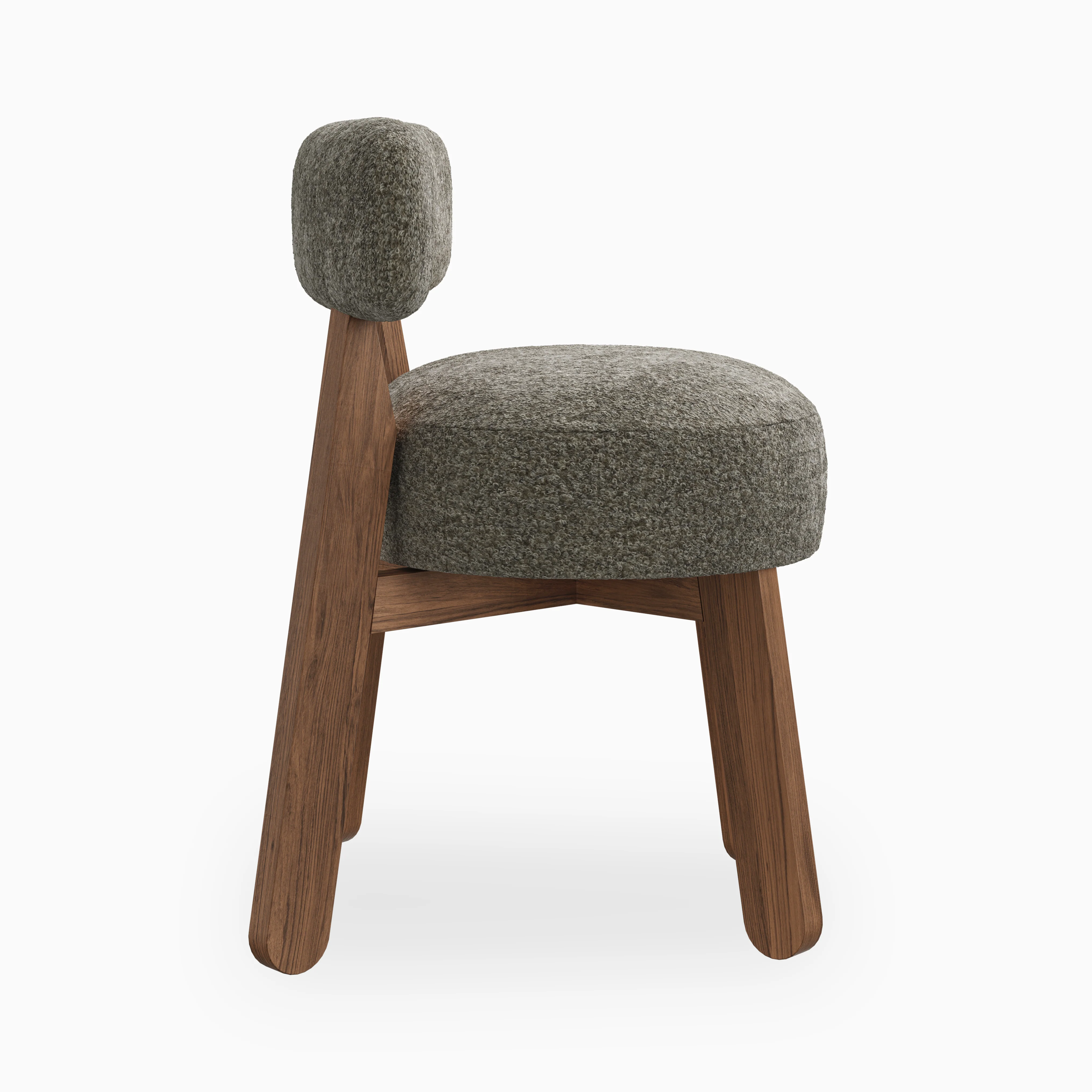Yanna Dining Chair in Matte/Mushroom - Image 3