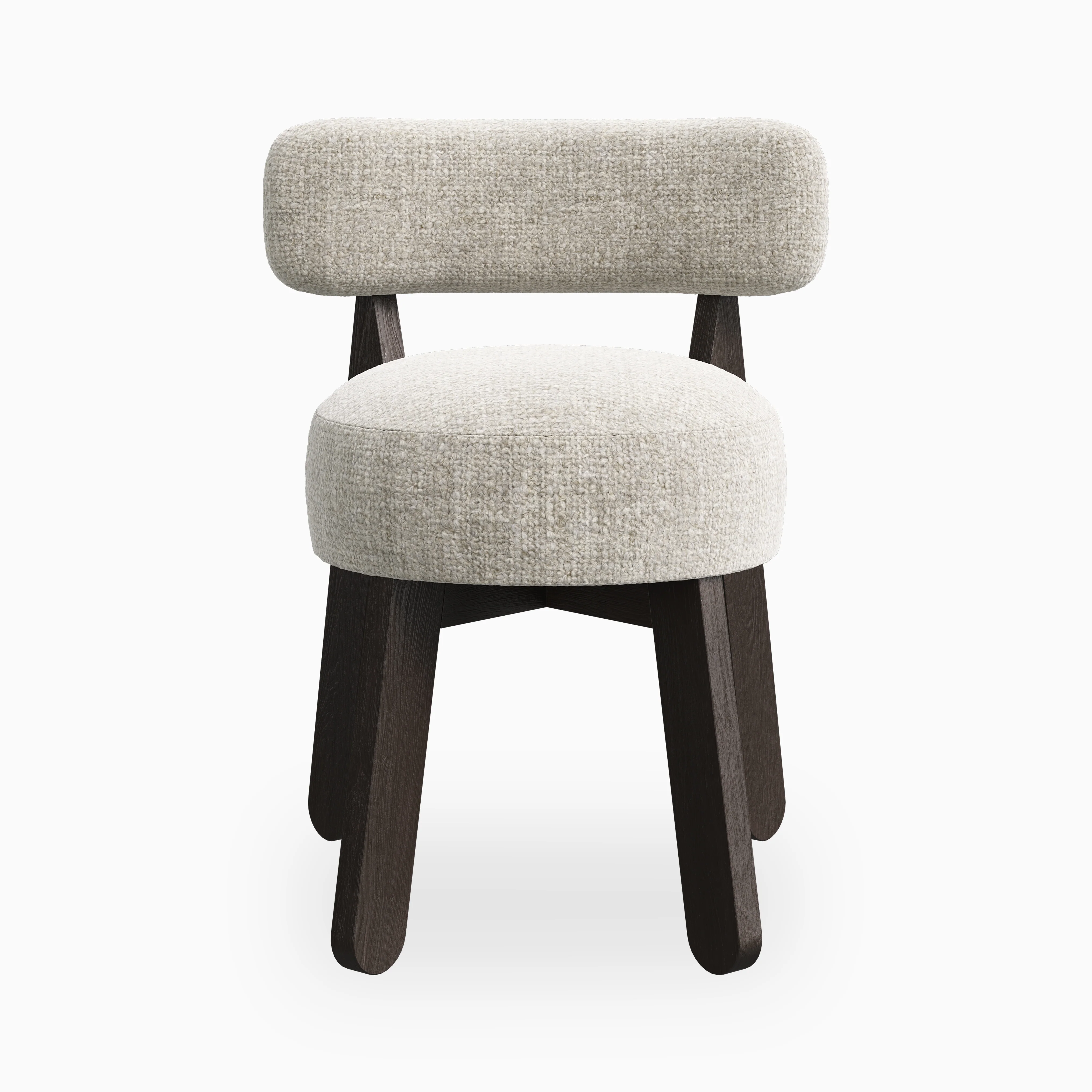 Yanna Dining Chair in Mocha/Bone - Image 3