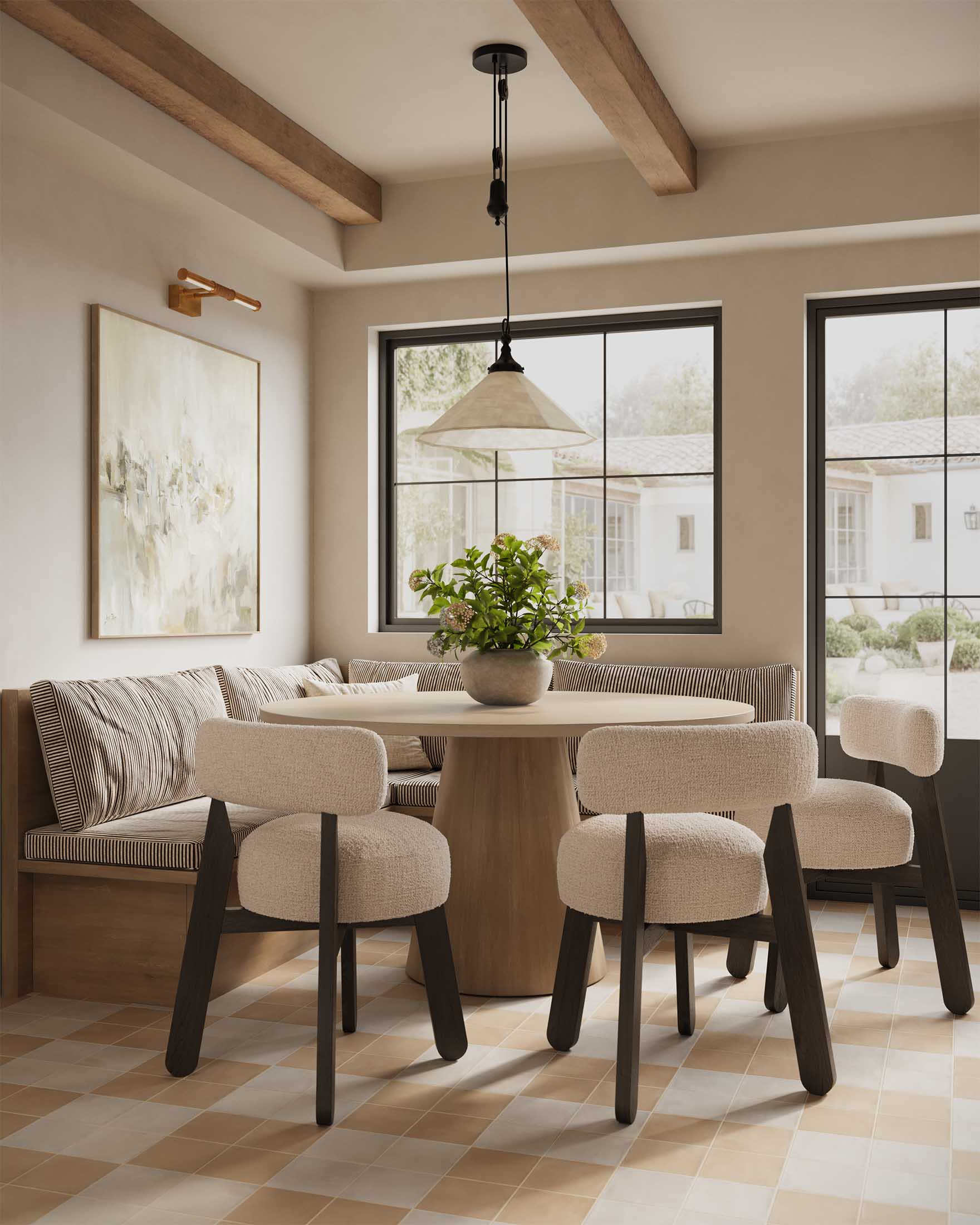 Yanna Dining Chair in Mocha/Bone - Image 7